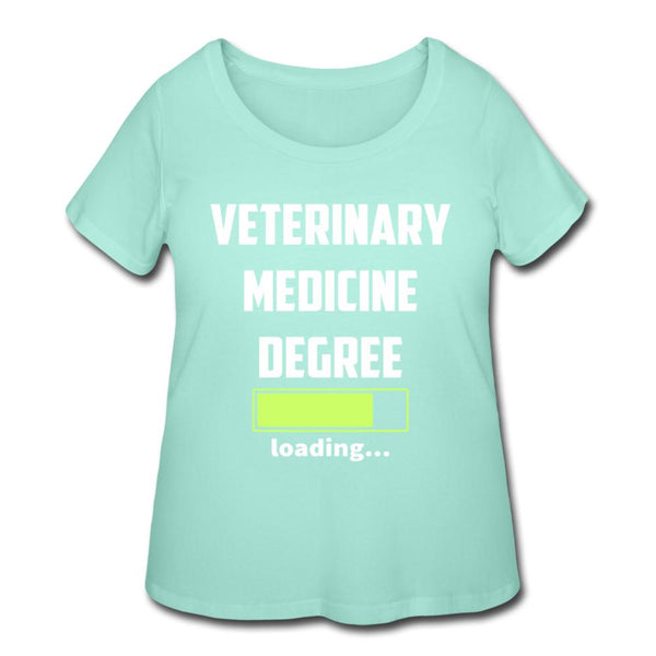 Veterinary medicine degree loading Women's Curvy T-shirt-Women’s Curvy T-Shirt | LAT 3804-I love Veterinary