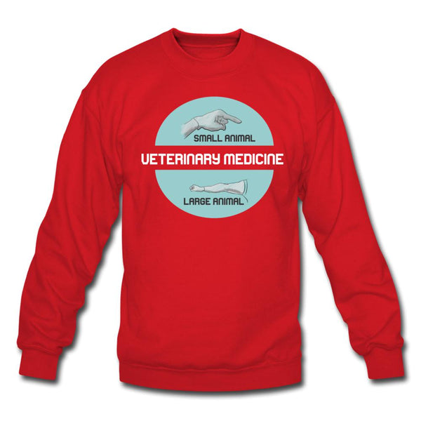 Veterinary Medicine - Small & Big animal Crewneck Sweatshirt-Unisex Crewneck Sweatshirt | Gildan 18000-I love Veterinary