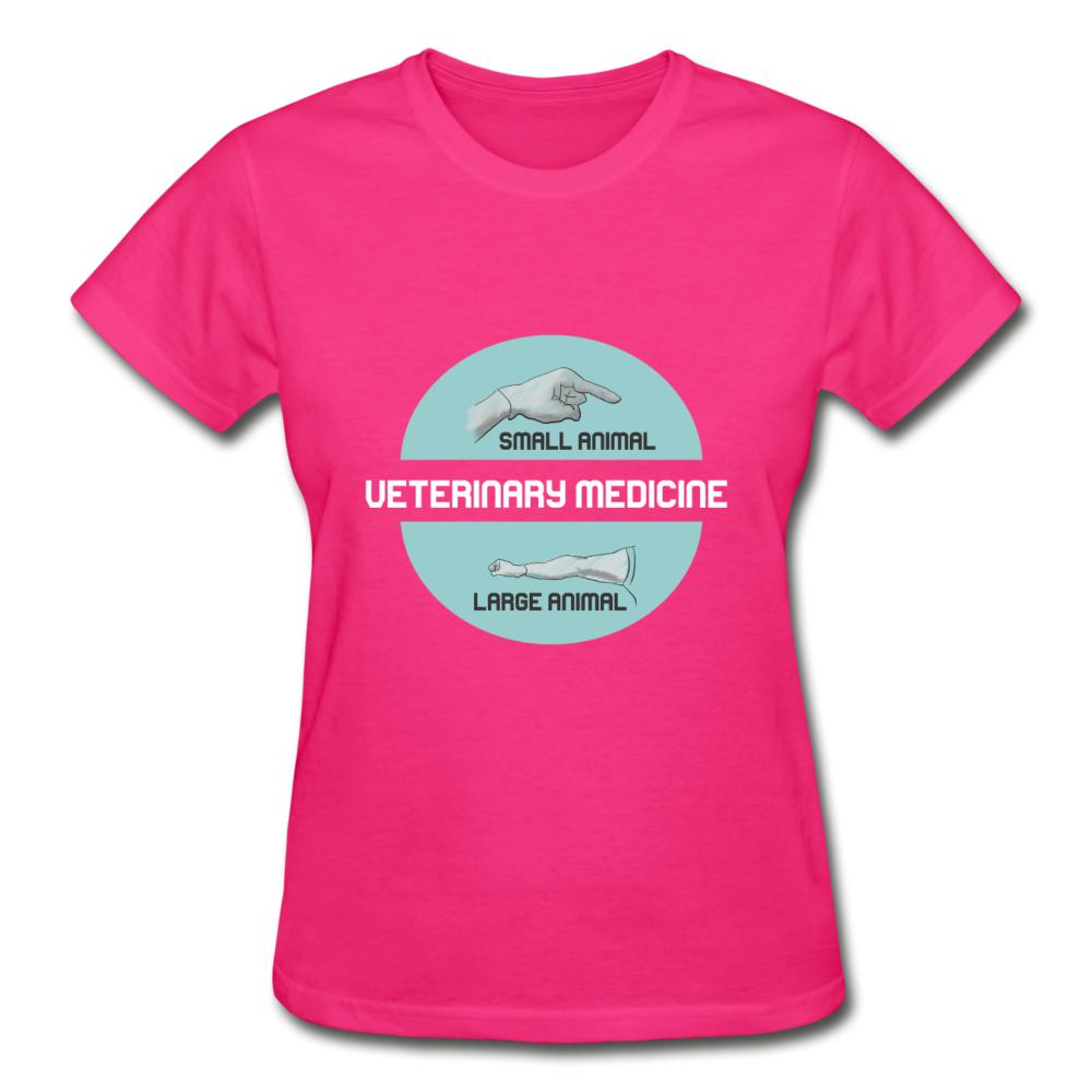 Veterinary Medicine - Small & Big animal Gildan Ultra Cotton Ladies T-Shirt-Ultra Cotton Ladies T-Shirt | Gildan G200L-I love Veterinary