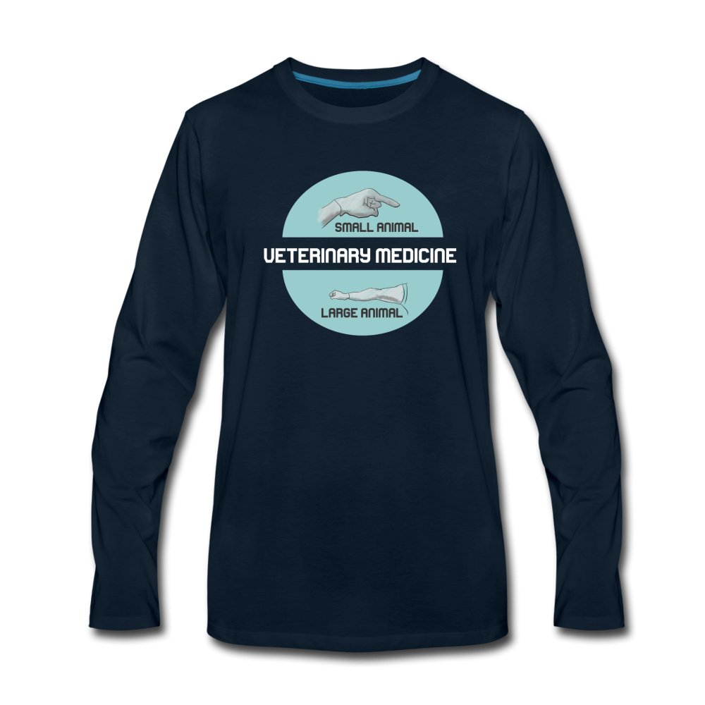 Veterinary Medicine - Small & Big animal Unisex Premium Long Sleeve T-Shirt-Men's Premium Long Sleeve T-Shirt | Spreadshirt 875-I love Veterinary