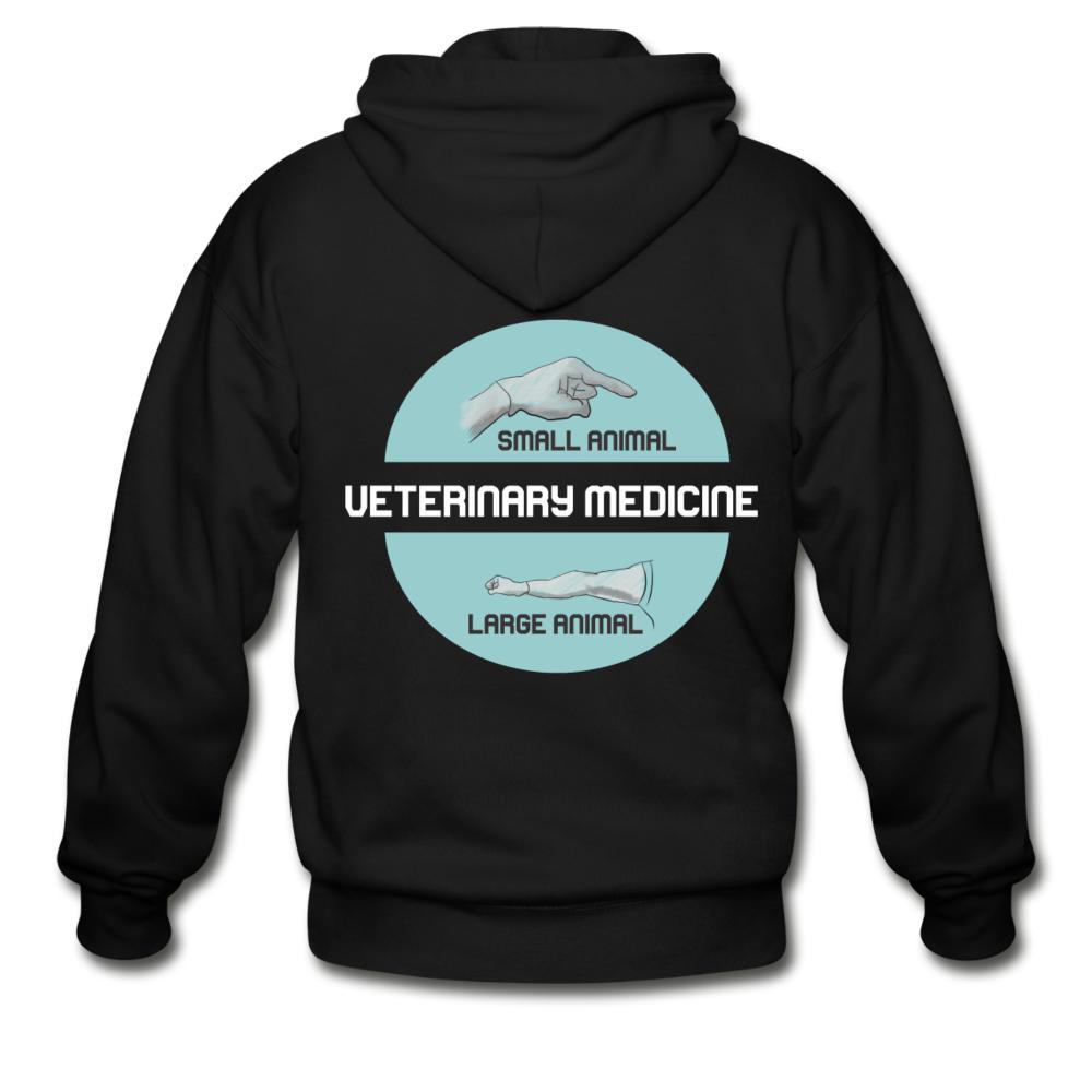 Veterinary Medicine - Small & Big animal Unisex Zip Hoodie-Heavy Blend Adult Zip Hoodie | Gildan G18600-I love Veterinary
