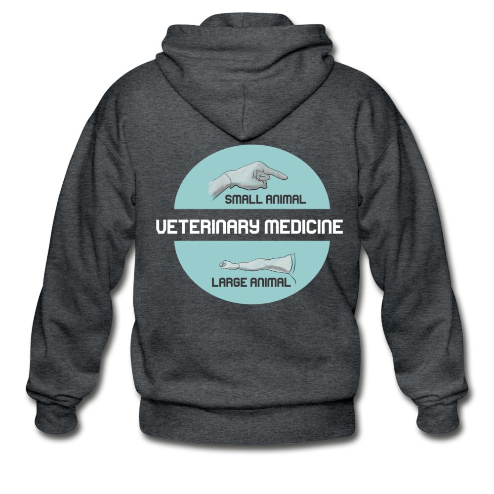 Veterinary Medicine - Small & Big animal Unisex Zip Hoodie-Heavy Blend Adult Zip Hoodie | Gildan G18600-I love Veterinary