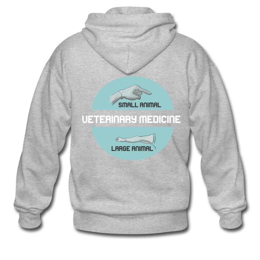 Veterinary Medicine - Small & Big animal Unisex Zip Hoodie-Heavy Blend Adult Zip Hoodie | Gildan G18600-I love Veterinary