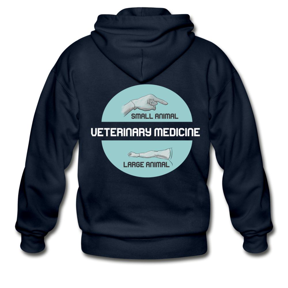 Veterinary Medicine - Small & Big animal Unisex Zip Hoodie-Heavy Blend Adult Zip Hoodie | Gildan G18600-I love Veterinary