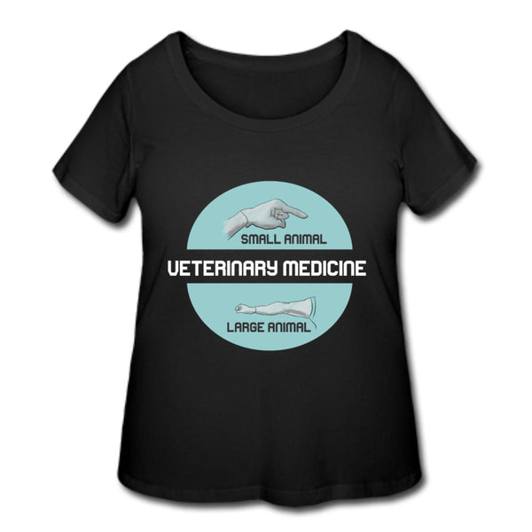 Veterinary Medicine - Small & Big animal Women's Curvy T-shirt-Women’s Curvy T-Shirt | LAT 3804-I love Veterinary