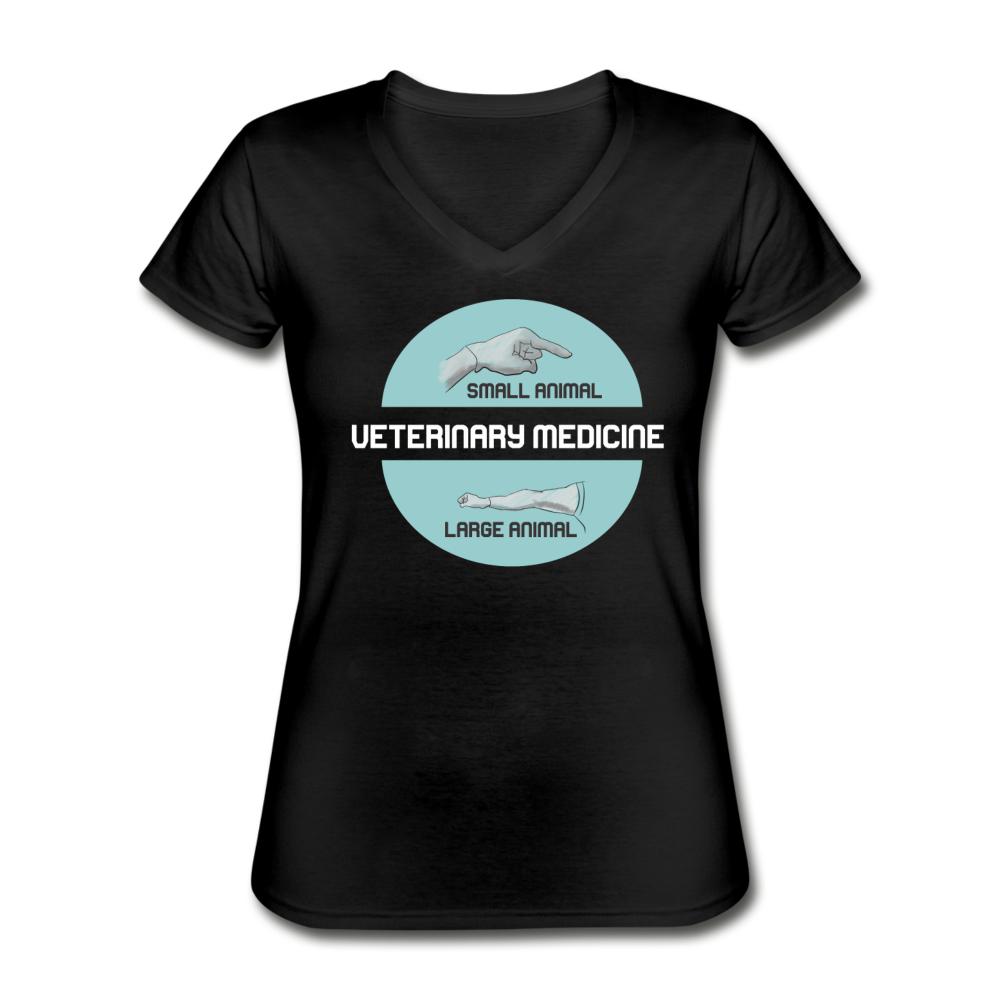 Veterinary Medicine - Small & Big animal Women's V-Neck T-Shirt-Women's V-Neck T-Shirt | Fruit of the Loom L39VR-I love Veterinary