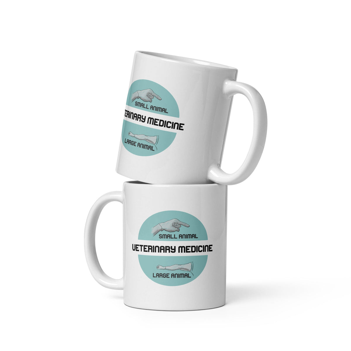 Veterinary Medicine - Small & Large animal White glossy mug-White Glossy Mug-I love Veterinary