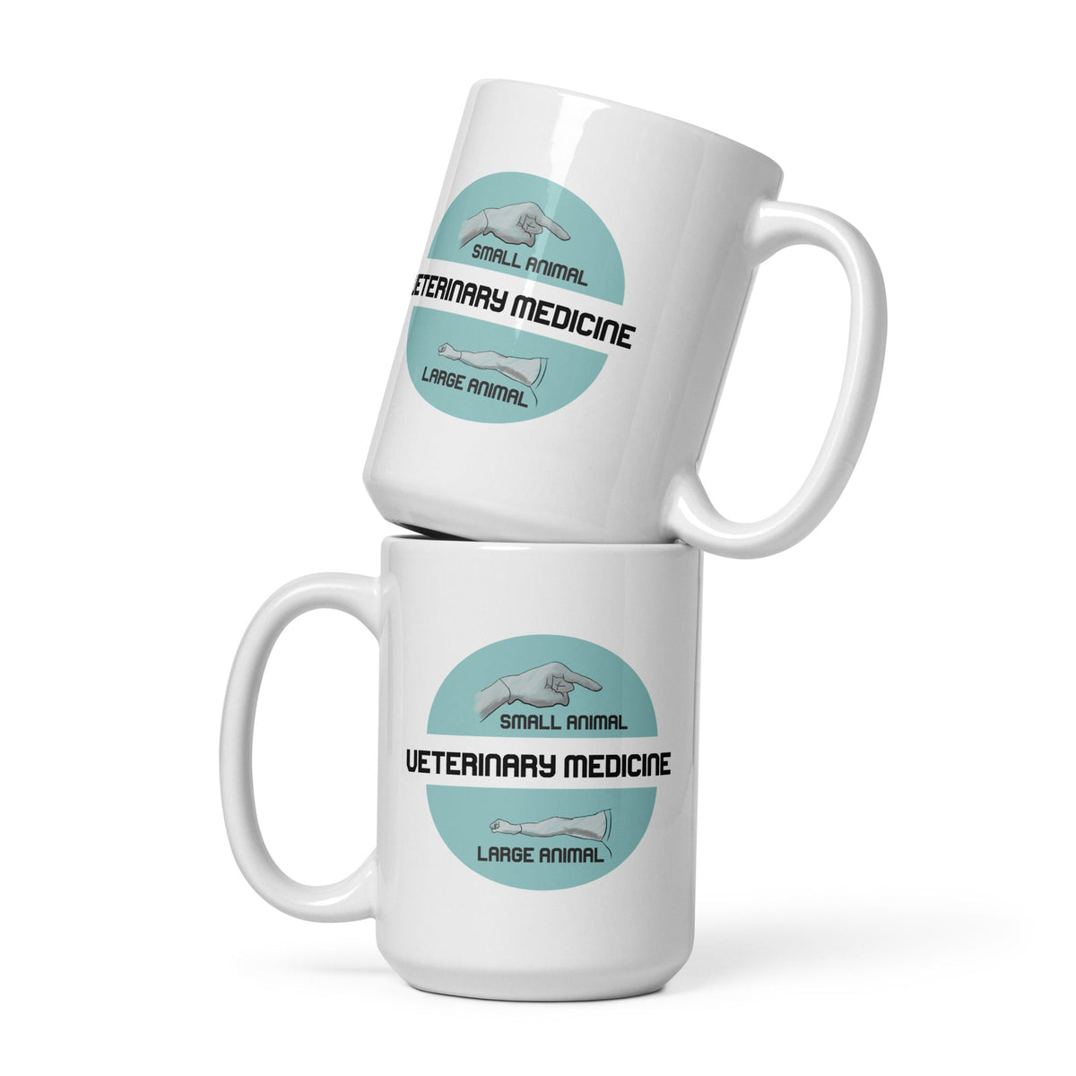 Veterinary Medicine - Small & Large animal White glossy mug-White Glossy Mug-I love Veterinary