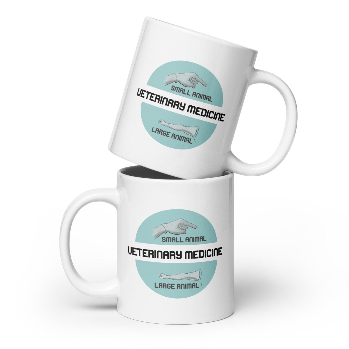 Veterinary Medicine - Small & Large animal White glossy mug-White Glossy Mug-I love Veterinary