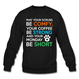 Veterinary Monday Prayer Crewneck Sweatshirt-Unisex Crewneck Sweatshirt | Gildan 18000-I love Veterinary