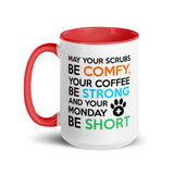 Veterinary Monday Prayer Mug with Color Inside-I love Veterinary