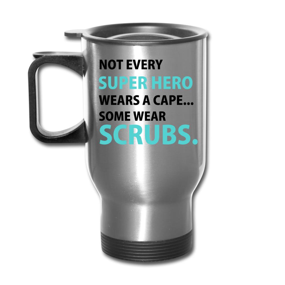 Veterinary Not every super hero wears a cape... Some wear scrubs. 14oz Travel Mug-Travel Mug | BestSub B4QC2-I love Veterinary