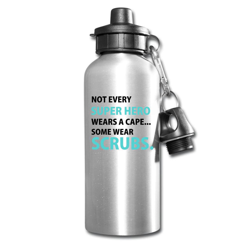 Veterinary Not every super hero wears a cape... Some wear scrubs. 20oz Water Bottle-Water Bottle | BestSub BLH1-2-I love Veterinary