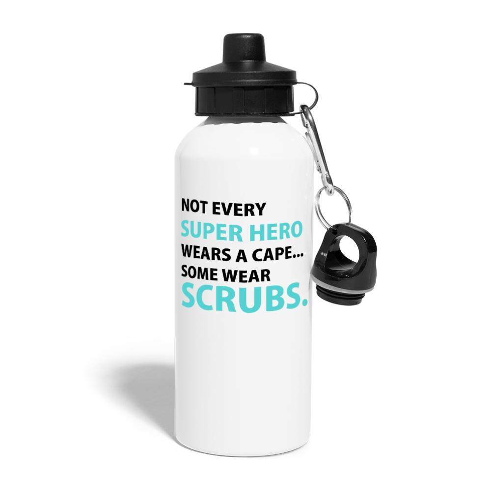 Veterinary Not every super hero wears a cape... Some wear scrubs. 20oz Water Bottle-Water Bottle | BestSub BLH1-2-I love Veterinary