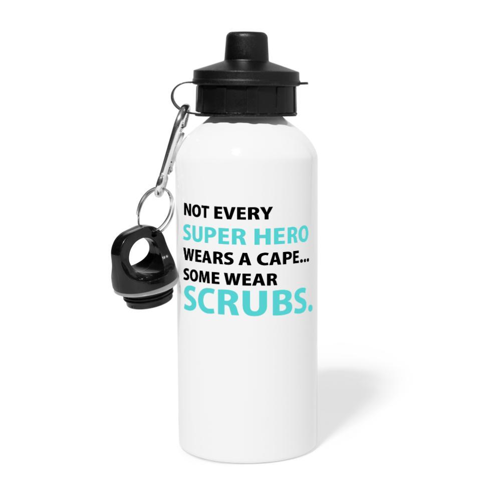 Veterinary Not every super hero wears a cape... Some wear scrubs. 20oz Water Bottle-Water Bottle | BestSub BLH1-2-I love Veterinary