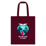 Veterinary - Not just a job, it's love Cotton Tote Bag-Tote Bag | Q-Tees Q800-I love Veterinary