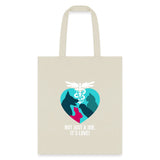 Veterinary - Not just a job, it's love Cotton Tote Bag-Tote Bag | Q-Tees Q800-I love Veterinary