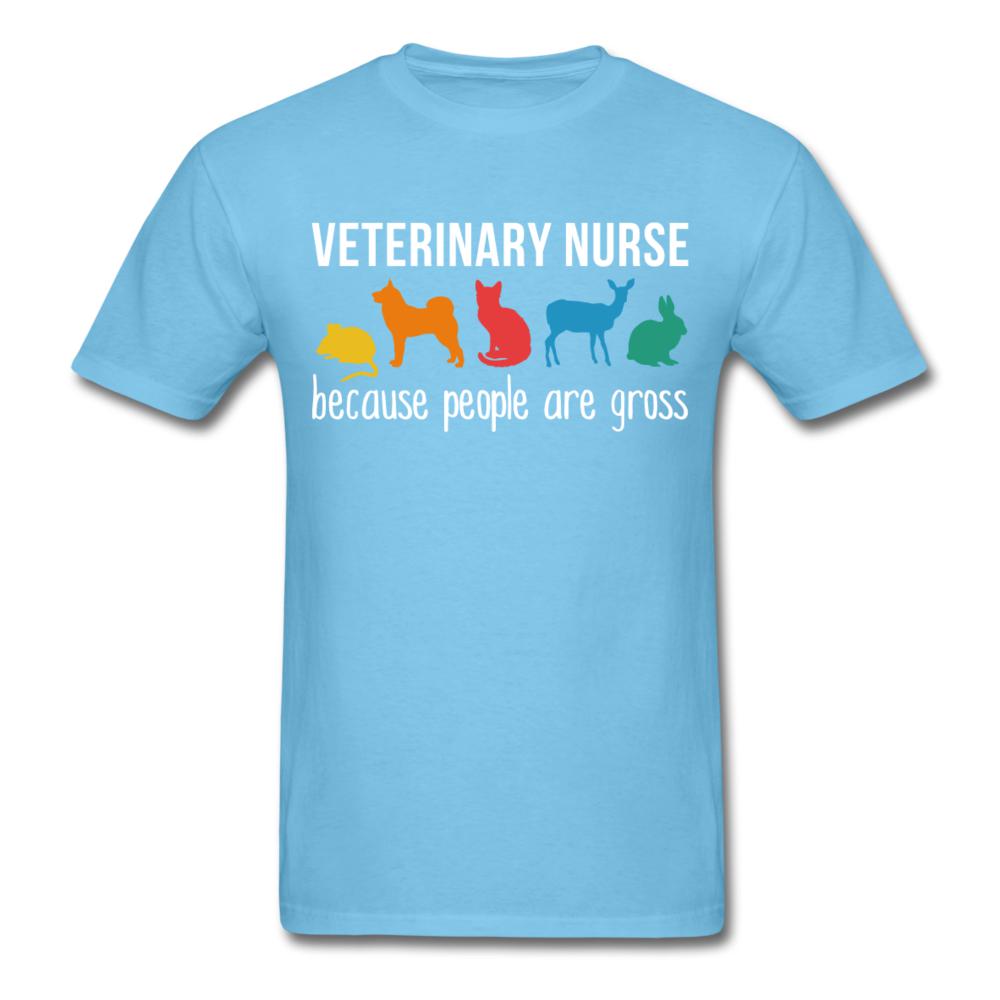 Veterinary nurse: because people are gross Unisex T-shirt-Unisex Classic T-Shirt | Fruit of the Loom 3930-I love Veterinary