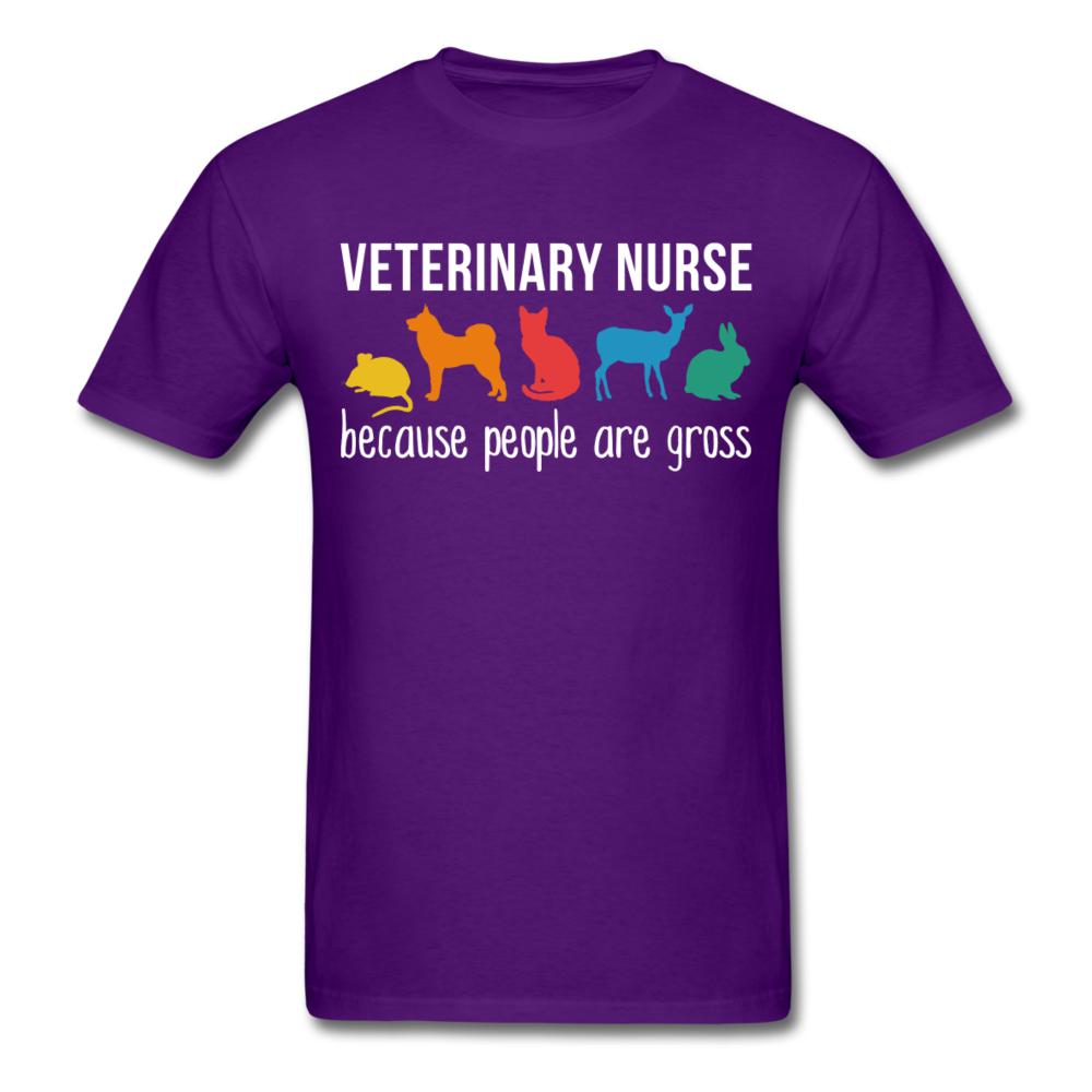 Veterinary nurse: because people are gross Unisex T-shirt-Unisex Classic T-Shirt | Fruit of the Loom 3930-I love Veterinary
