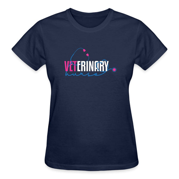 Veterinary NURSE, stethoscope Gildan Ultra Cotton Ladies T-Shirt-Ultra Cotton Ladies T-Shirt | Gildan G200L-I love Veterinary