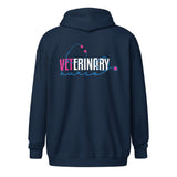 Veterinary NURSE, stethoscope Zip Hoodie-I love Veterinary