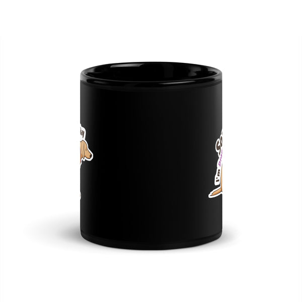 Veterinary - Sorry I'm dragging ass today Black Glossy Mug-Black Glossy Mug-I love Veterinary