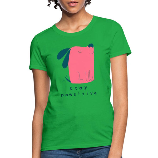 Veterinary - Stay Pawsitive Women's T-Shirt-Women's T-Shirt | Fruit of the Loom L3930R-I love Veterinary