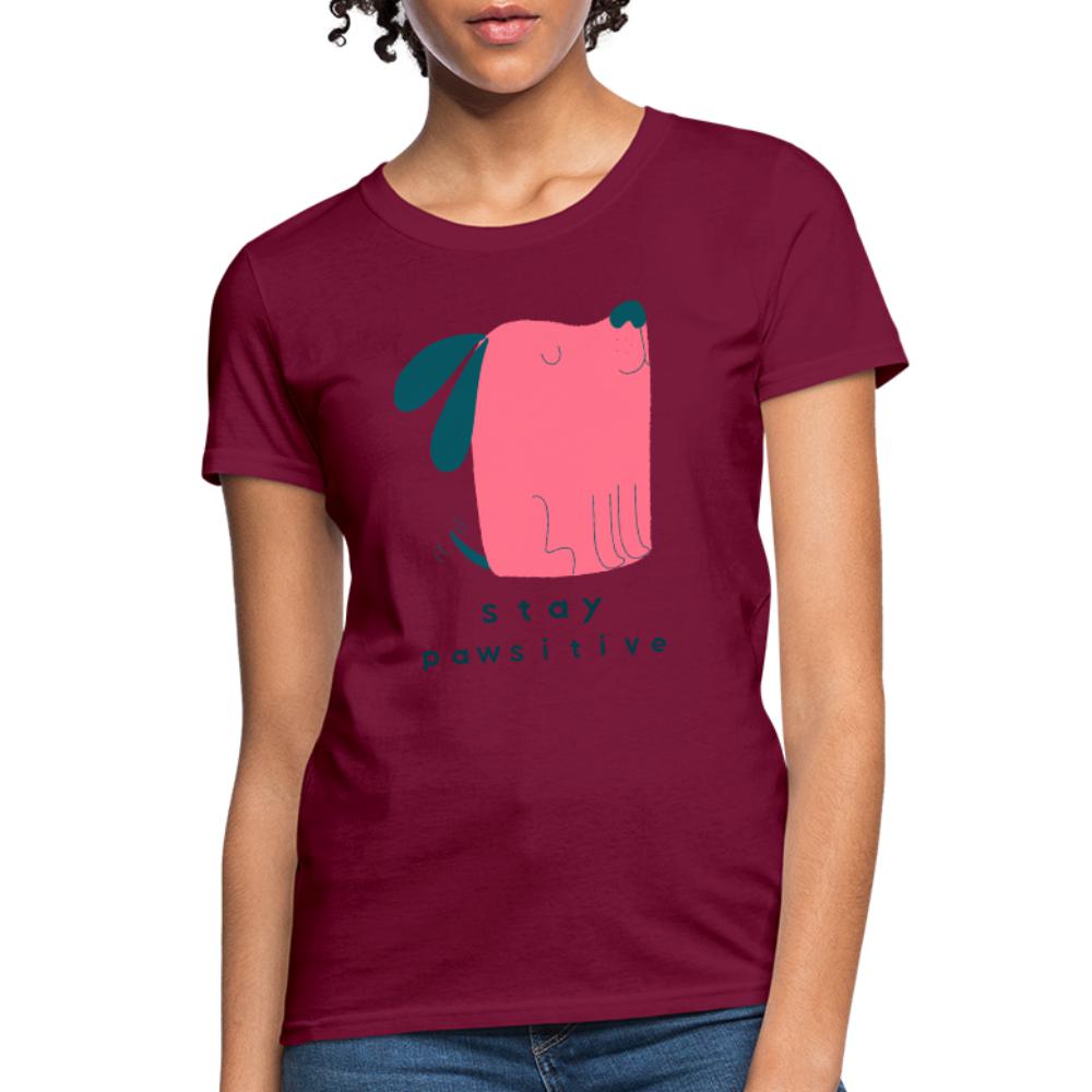 Veterinary - Stay Pawsitive Women's T-Shirt-Women's T-Shirt | Fruit of the Loom L3930R-I love Veterinary