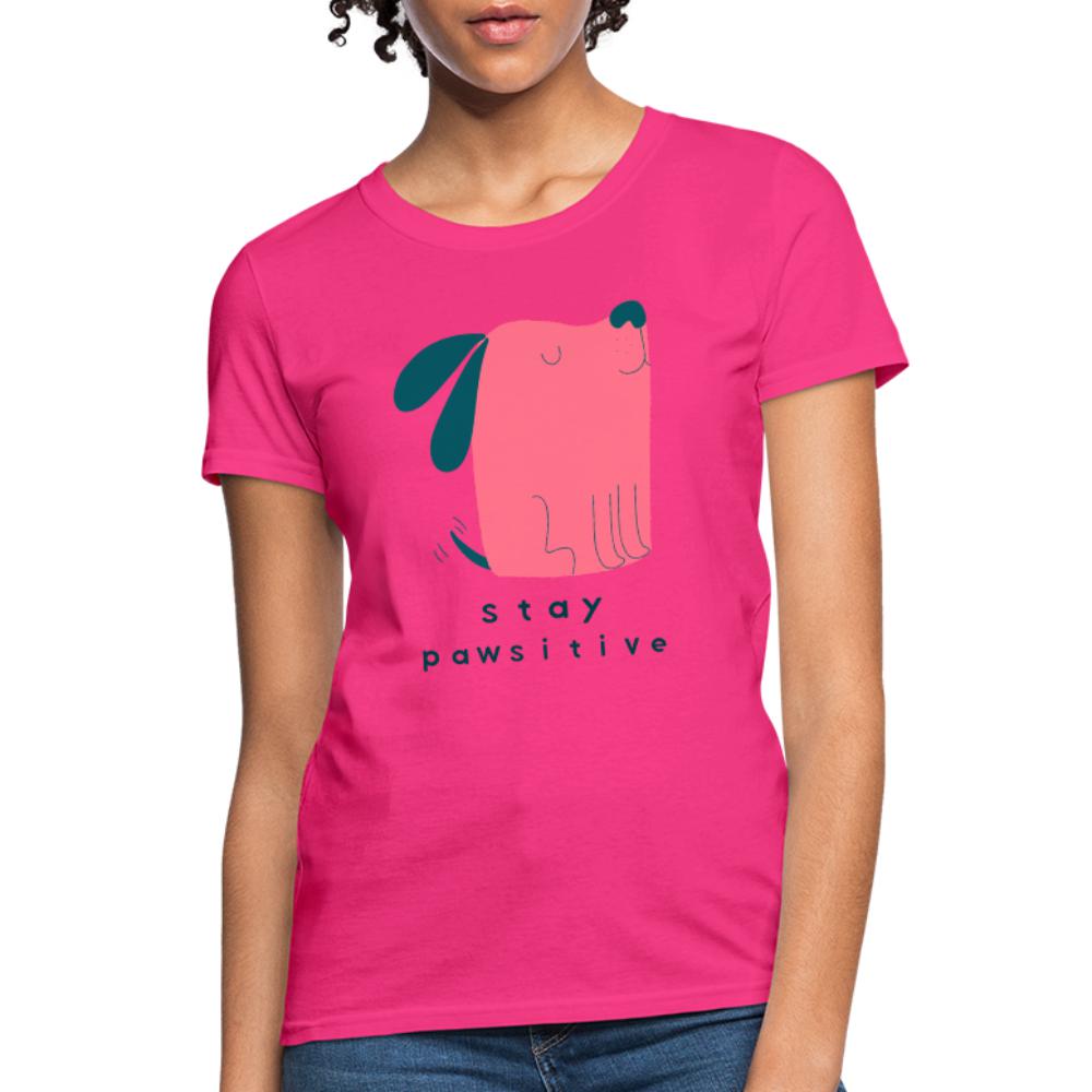 Veterinary - Stay Pawsitive Women's T-Shirt-Women's T-Shirt | Fruit of the Loom L3930R-I love Veterinary
