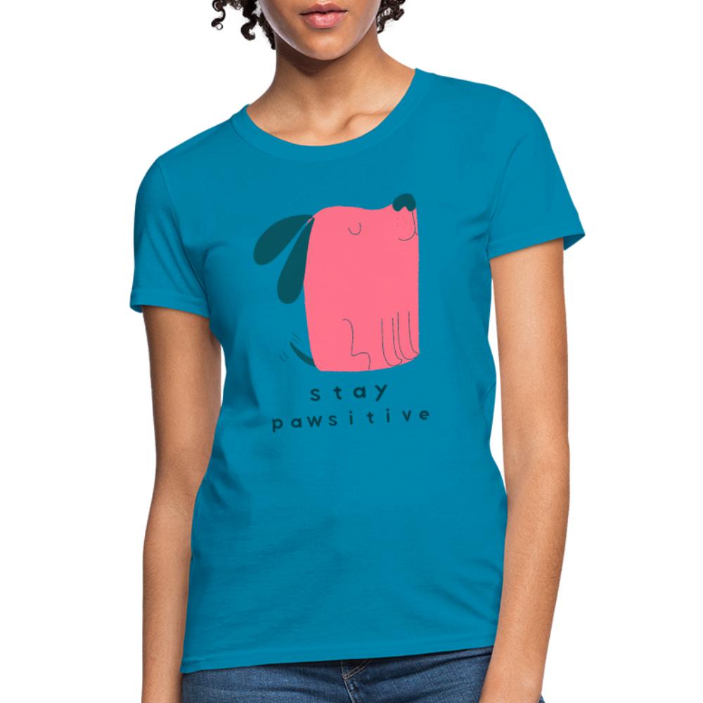 Veterinary - Stay Pawsitive Women's T-Shirt-Women's T-Shirt | Fruit of the Loom L3930R-I love Veterinary
