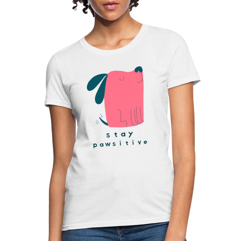 Veterinary - Stay Pawsitive Women's T-Shirt-Women's T-Shirt | Fruit of the Loom L3930R-I love Veterinary
