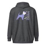 Veterinary - Until someone ends up in a cone Unisex heavy blend zip hoodie-Unisex Heavy Blend Zip Hoodie | Gildan 18600-I love Veterinary