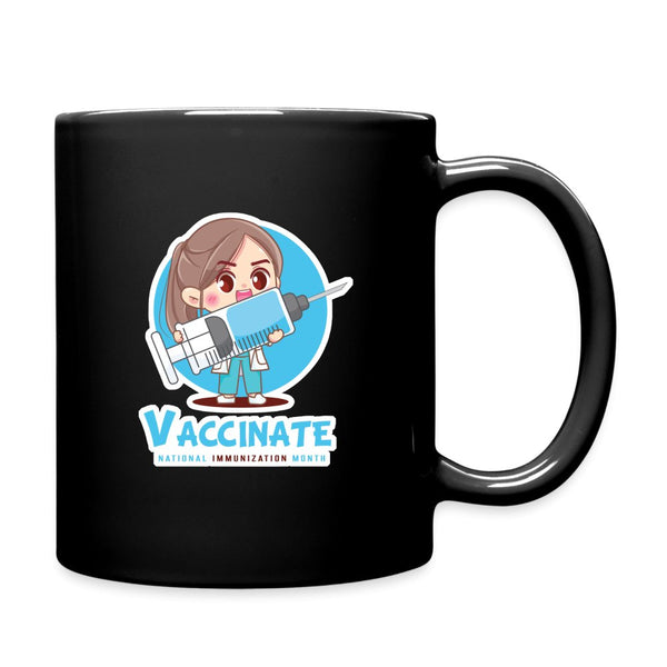 Veterinary - Vaccinate! National Immunization Month 11oz Black Mug-Full Color Mug | BestSub B11Q-I love Veterinary