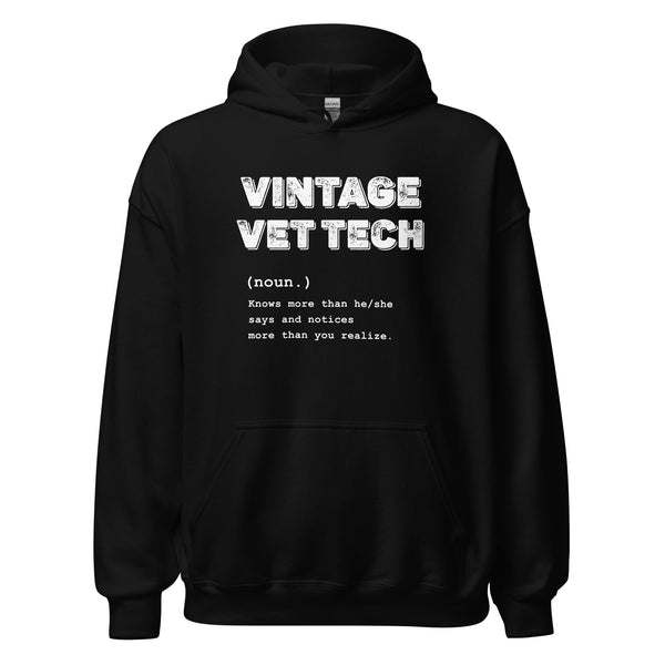 Vintage Vet Tech Unisex Hoodie-I love Veterinary