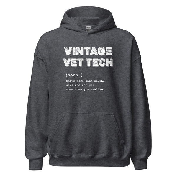 Vintage Vet Tech Unisex Hoodie-Unisex Heavy Blend Hoodie | Gildan 18500-I love Veterinary