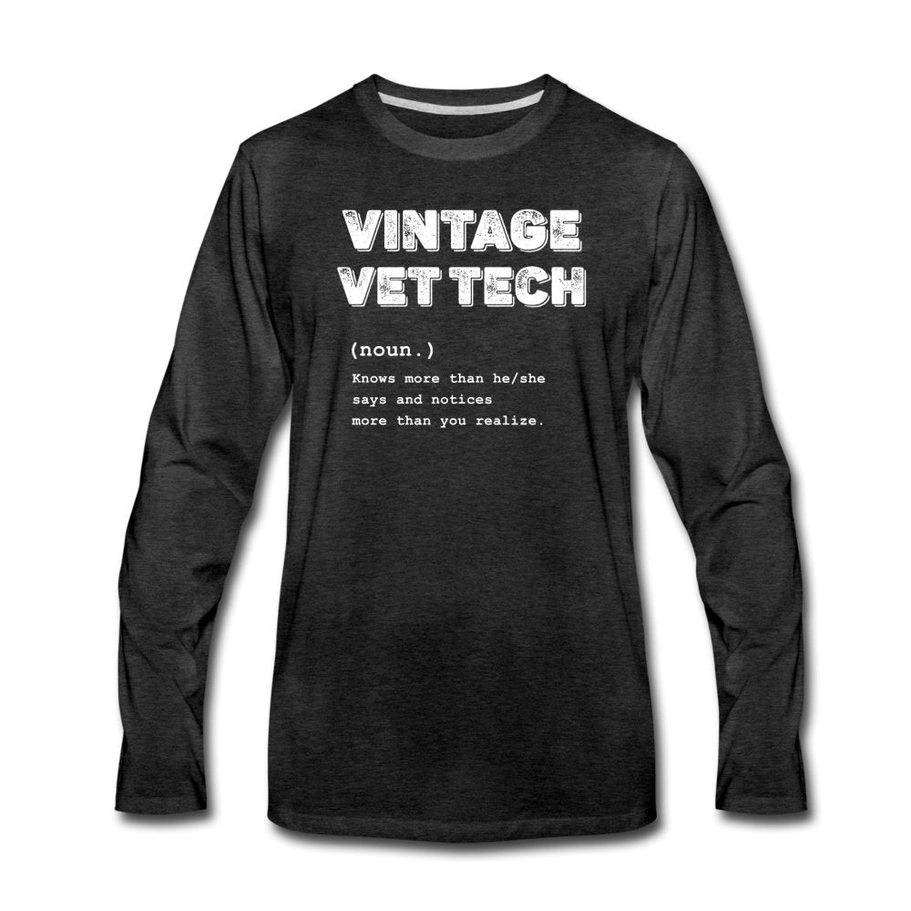 Vintage Vet Tech Unisex Premium Long Sleeve T-Shirt-Men's Premium Long Sleeve T-Shirt | Spreadshirt 875-I love Veterinary