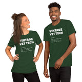 Vintage Vet Tech Unisex T-shirt-I love Veterinary