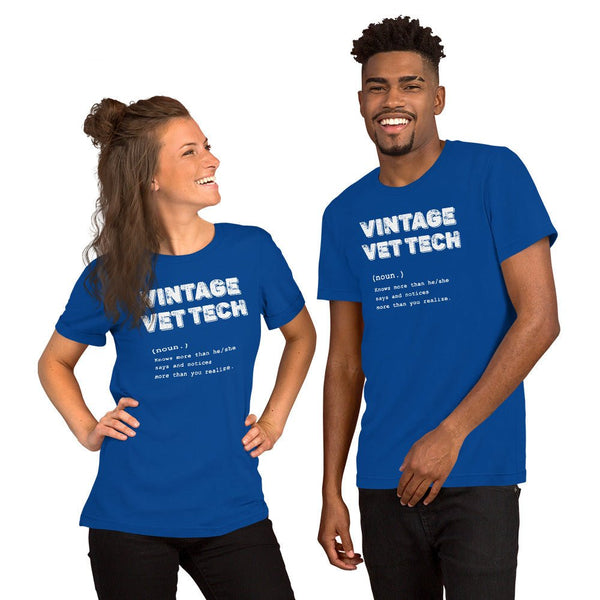 Vintage Vet Tech Unisex T-shirt-I love Veterinary