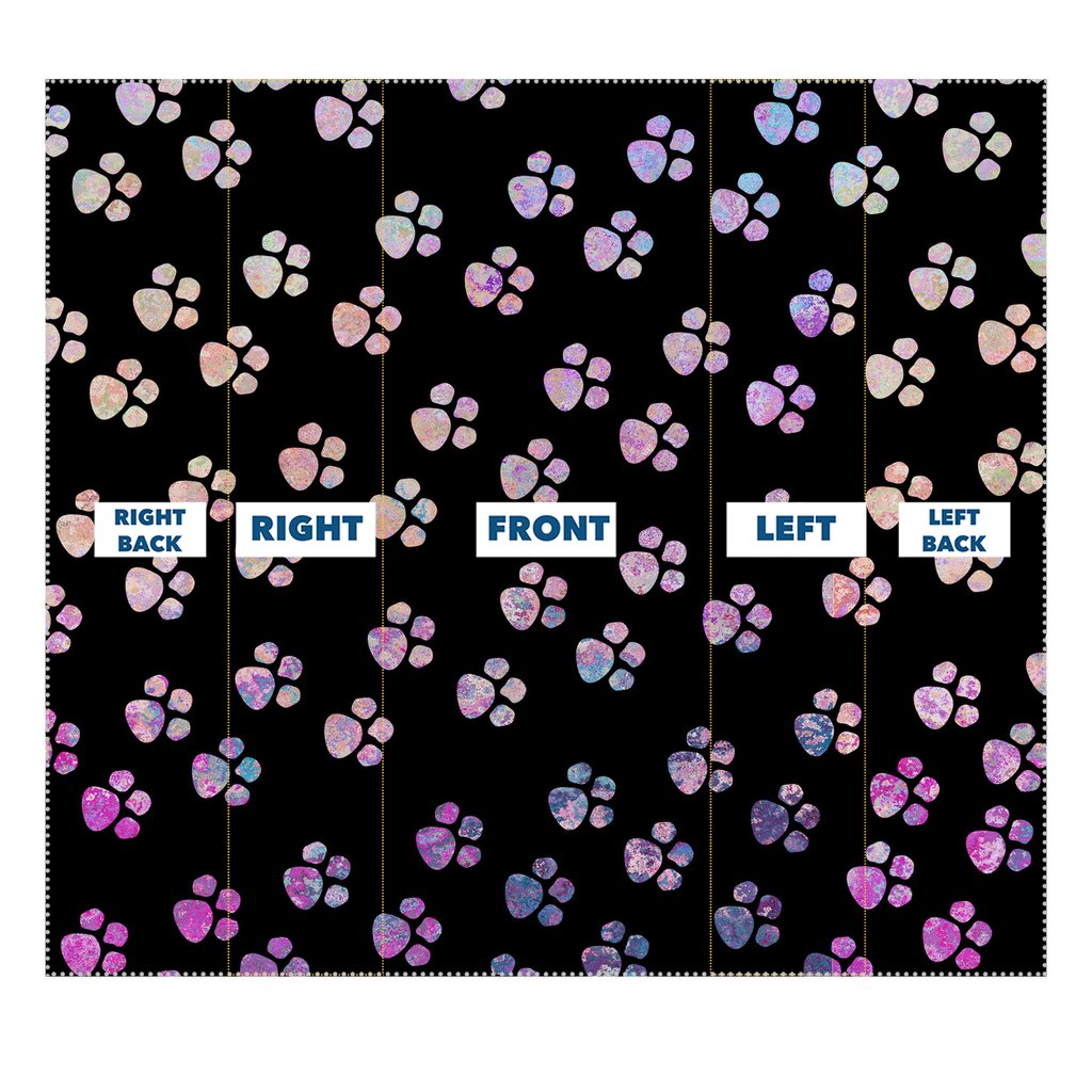Watercolor Pawprints Sublimation Neck Gaiter-Sublimation Neck Gaiter-I love Veterinary