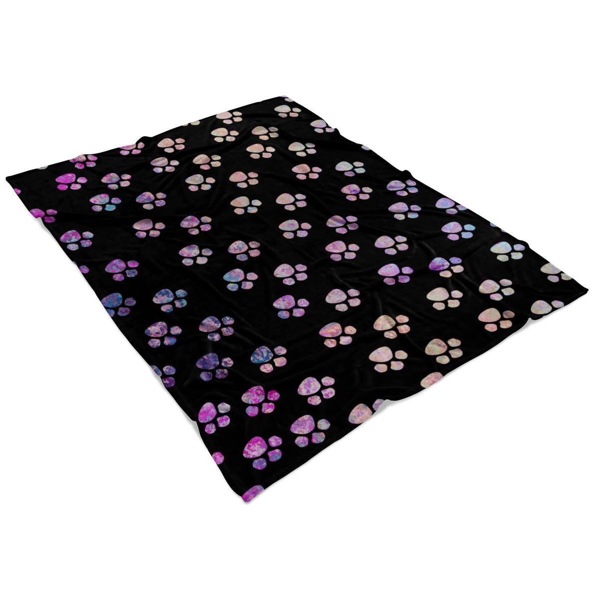 Watercolor Paws Fleece Blanket-Blankets-I love Veterinary