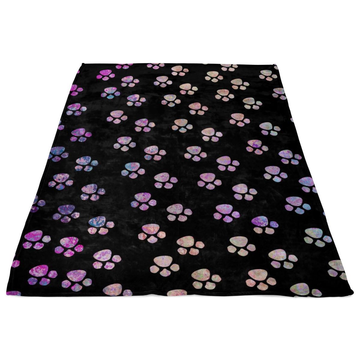 Watercolor Paws Fleece Blanket-Blankets-I love Veterinary