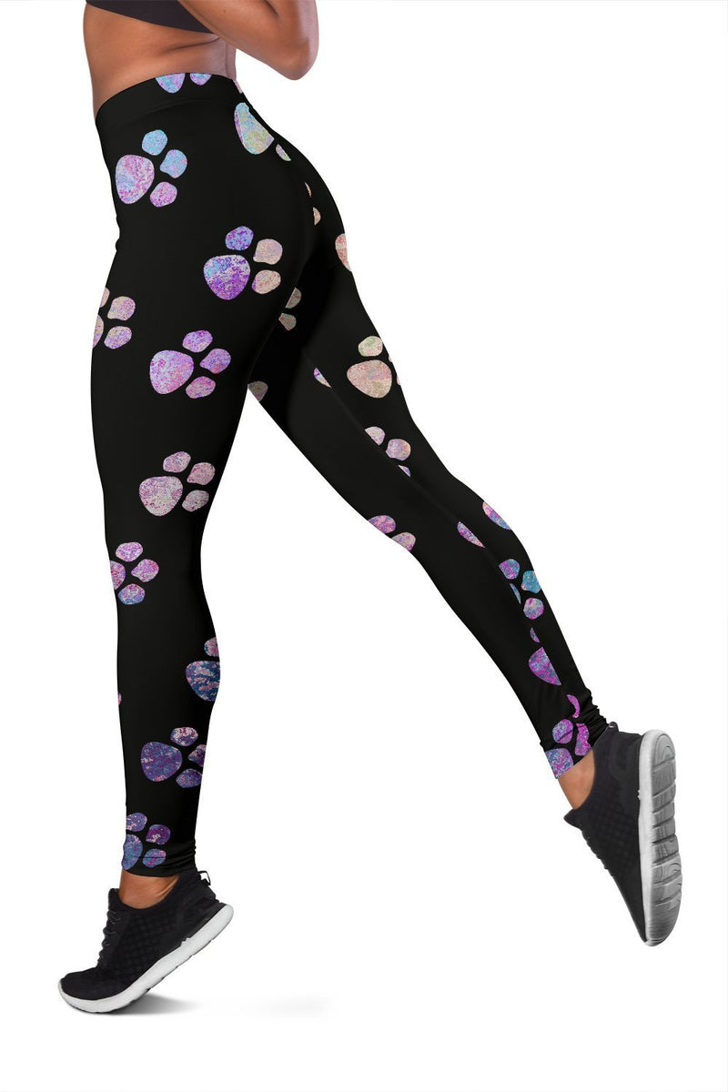 Watercolor Paws Leggings-Leggings-I love Veterinary