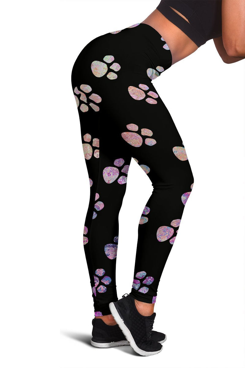 Watercolor Paws Leggings-Leggings-I love Veterinary