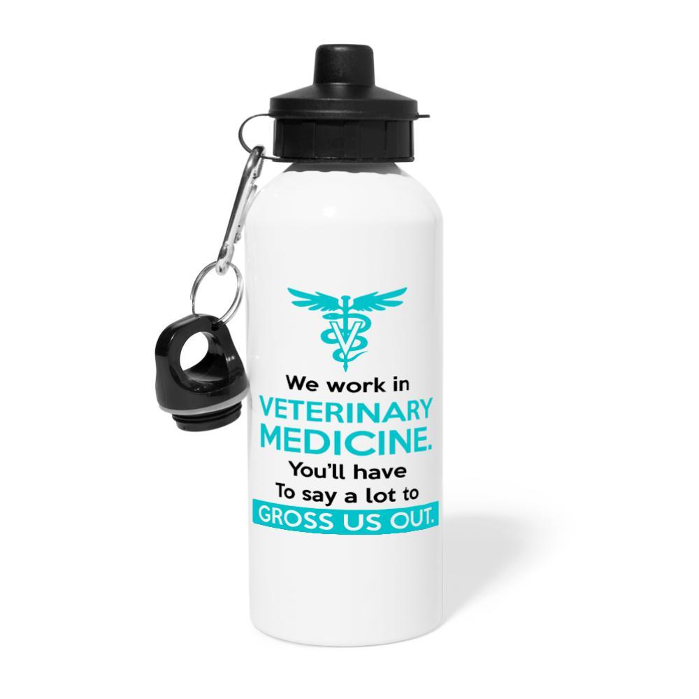 We work in veterinary medicine. You'll have to do a lot to gross us out 20oz Water Bottle-Water Bottle | BestSub BLH1-2-I love Veterinary