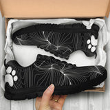 Web with Pawprints on heel - Women's Sneakers-Sneakers-I love Veterinary