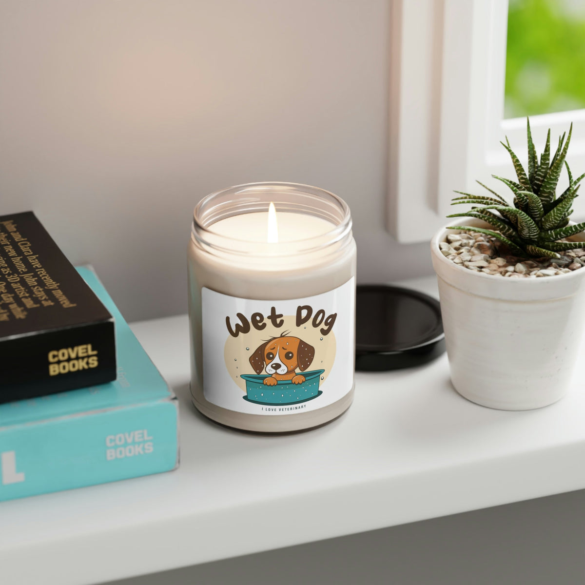 Wet Dog design - Scented Soy Candle-Candles-I love Veterinary