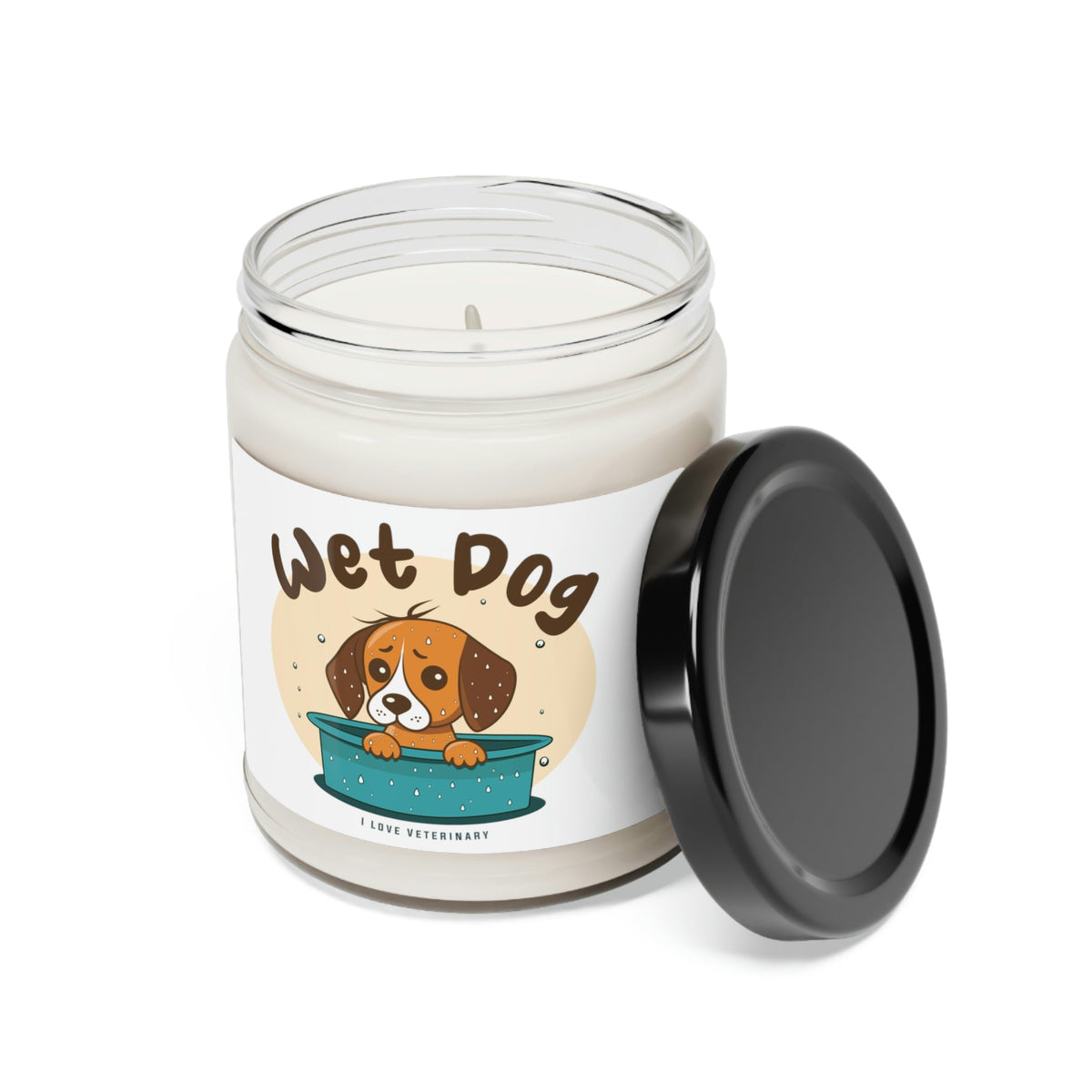 Wet Dog design - Scented Soy Candle-Candles-I love Veterinary