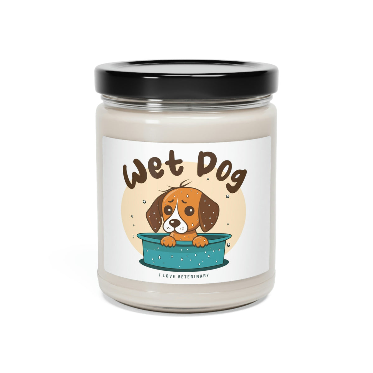 Wet Dog design - Scented Soy Candle-Candles-I love Veterinary