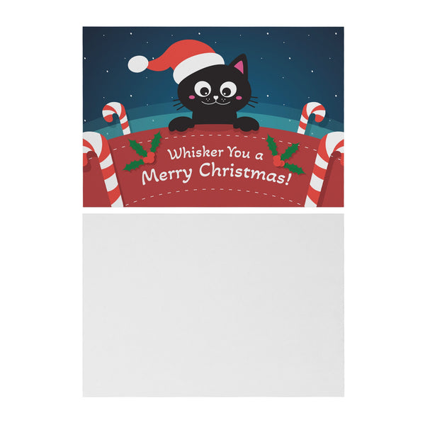 Whisker you a Merry Christmas - Flat Card Set-Postcards-I love Veterinary