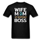 Wife Vet Receptionist BOSS Unisex T-shirt-Unisex Classic T-Shirt | Fruit of the Loom 3930-I love Veterinary